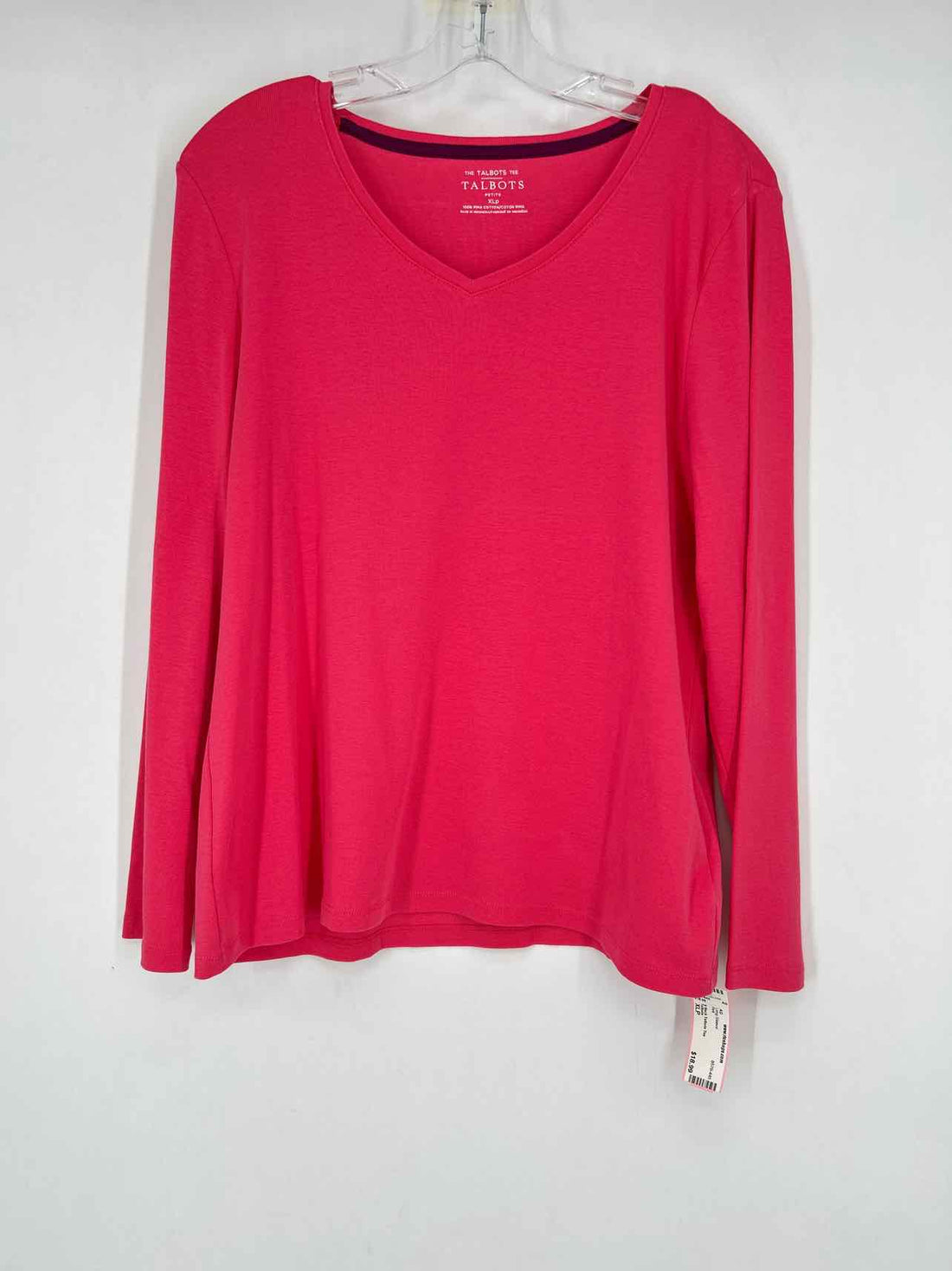 Talbots Size XLP Pink Long Sleeve