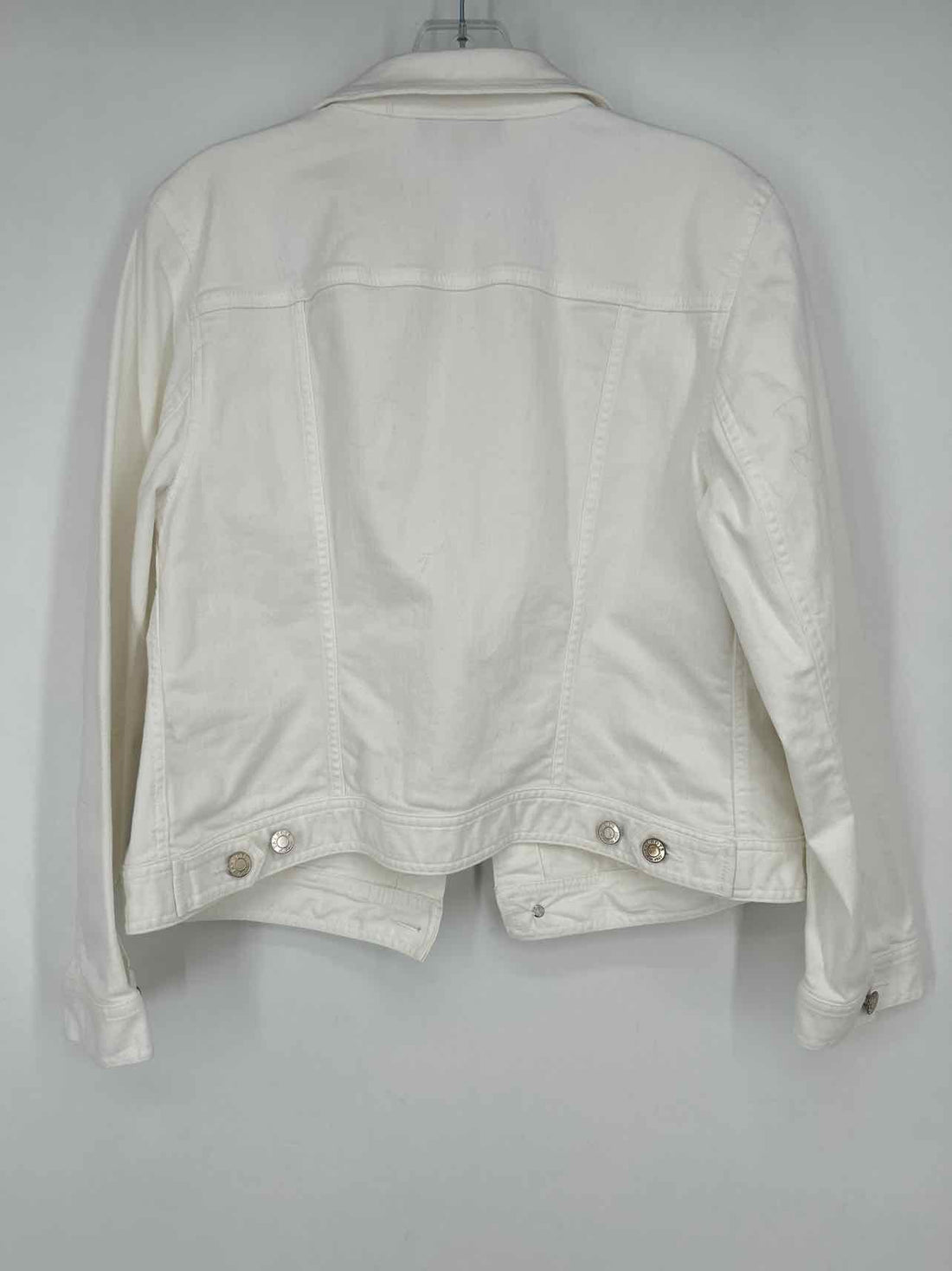 Talbots Size LP White Denim Jacket