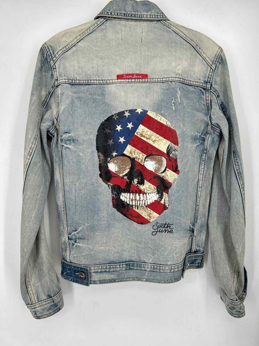Sixth June Size XS Acid Wash Denim Jacket