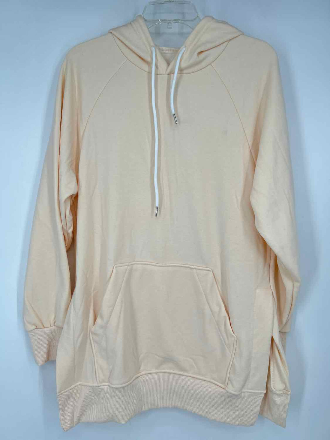 The warmy Size M Pale Yellow Cotton Hoodie