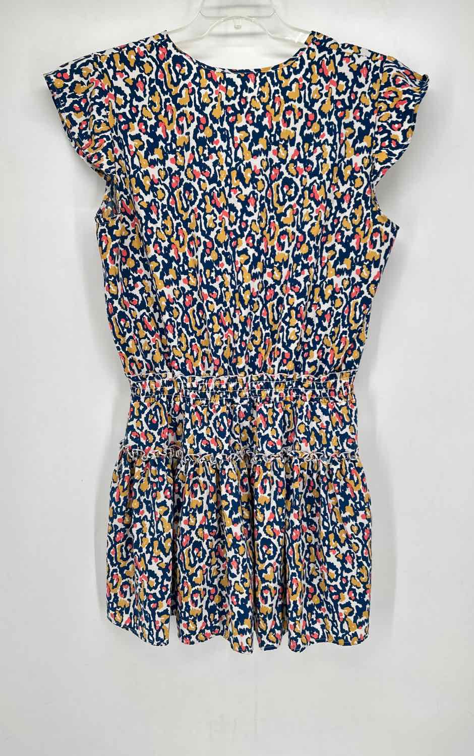 Mud Pie Size L Navy & White Print Dress