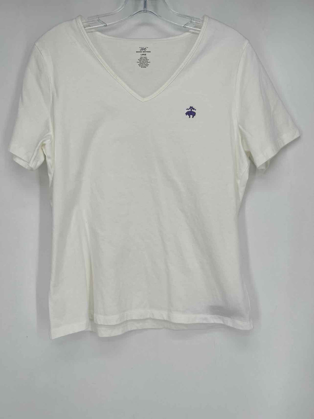 Brooks Brothers Size L White T-shirt