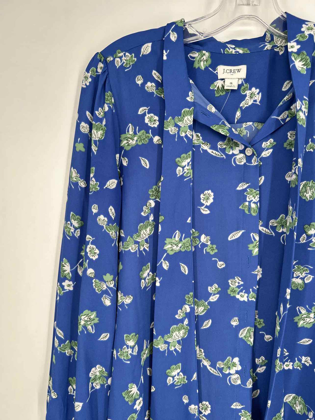 J Crew Size S Blue Print Long Sleeve