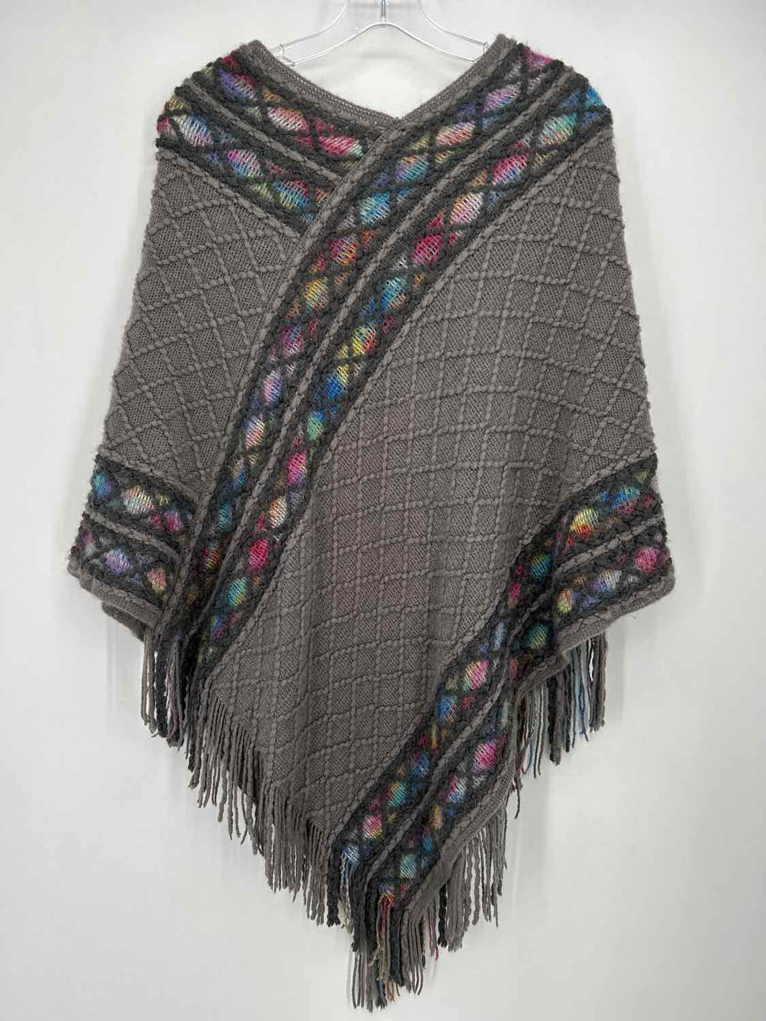 Coco + Carmen Size One Size Gray Poncho