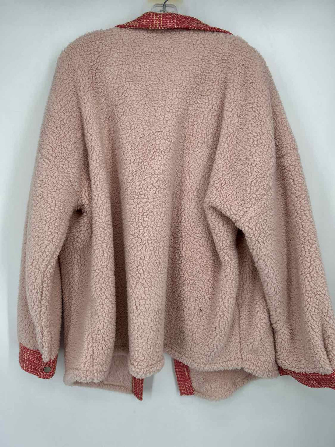 Jen & Co Size 3X Pink Sherpa Jacket