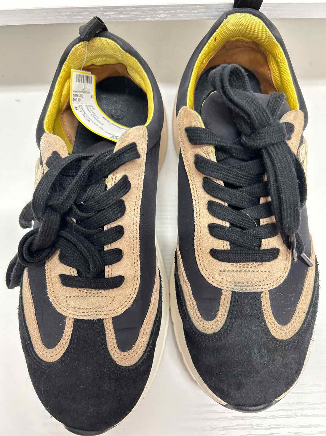 Tory Burch Women Size 8 Black Colorblock Sneakers