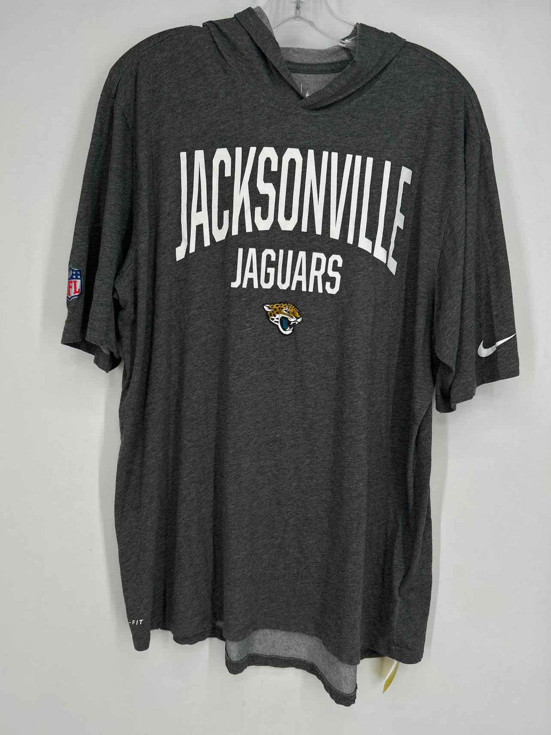 Nike Size L Gray Short Sleeve Active Tops