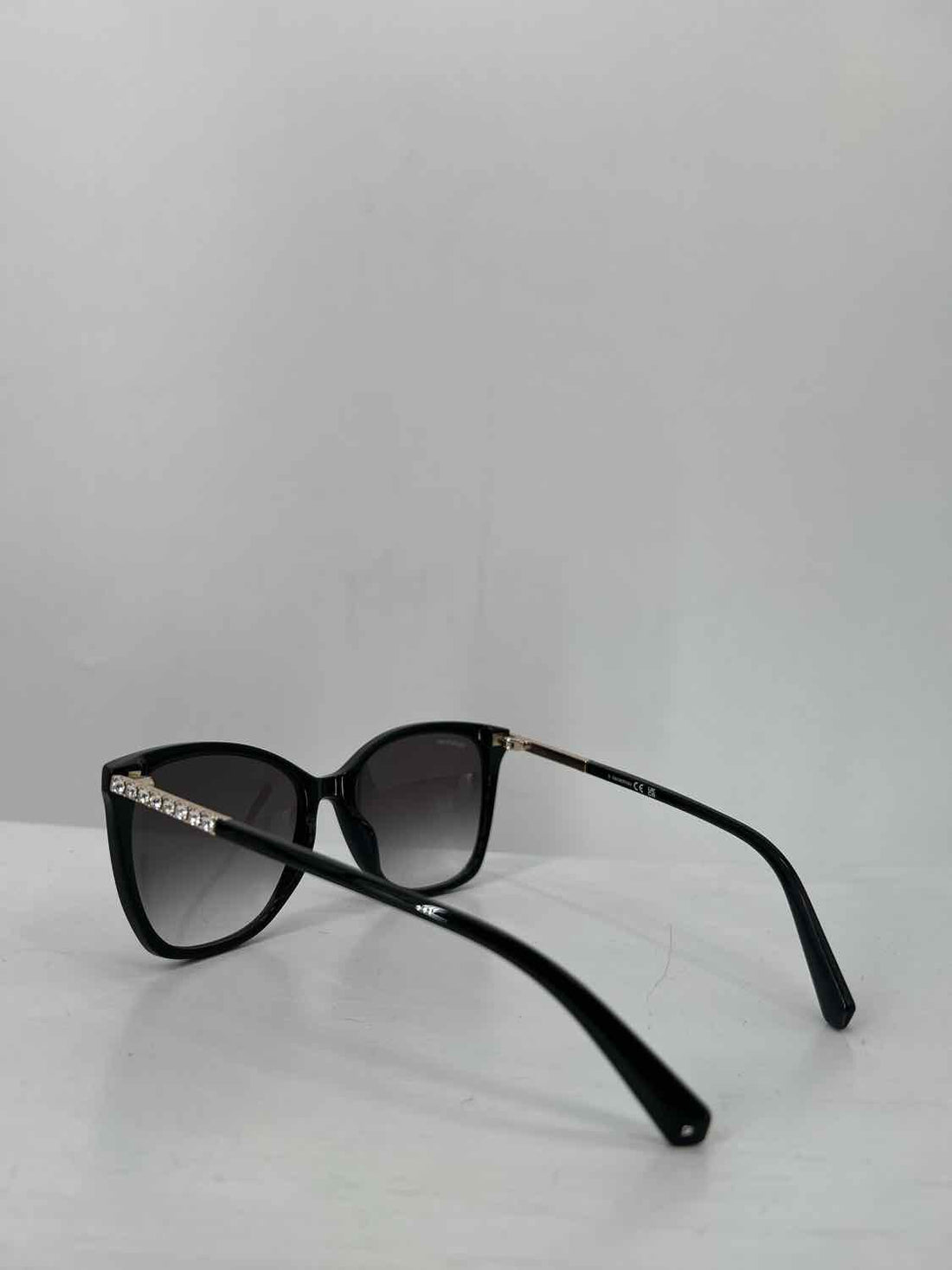 Swarovski Crystal SK310 01B Black Sunglasses with Case & Lens Wipe