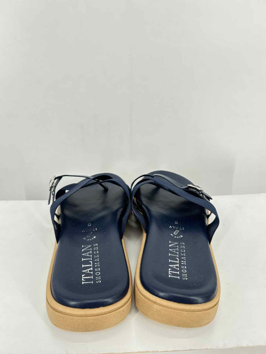 Italian Shoe Makers Women Size 9 Navy Sandals