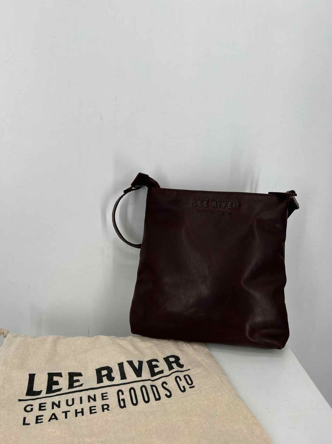 Lee River Brown Leather NWT Crossbody