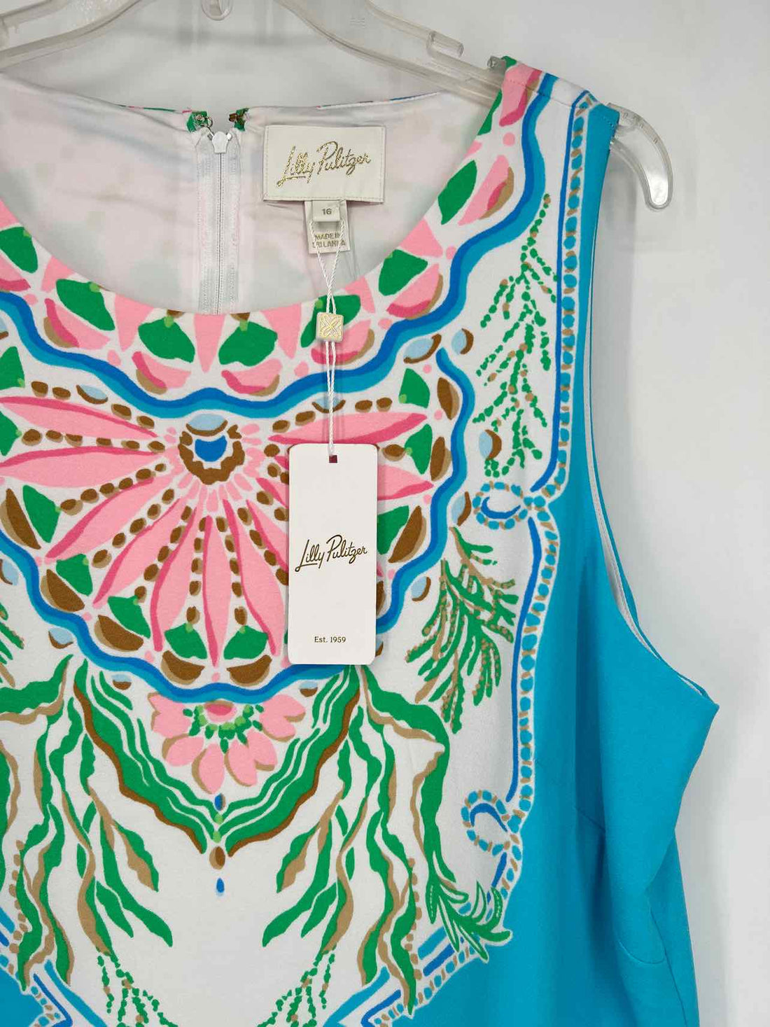 Lilly Pulitzer 16 Bright Blue Print NWT Lilly Pulitzer Romper