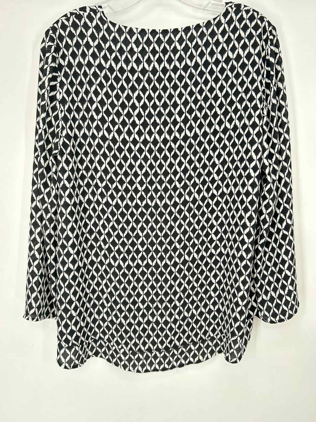 Chicos Size 0 (s) Black & White Long Sleeve