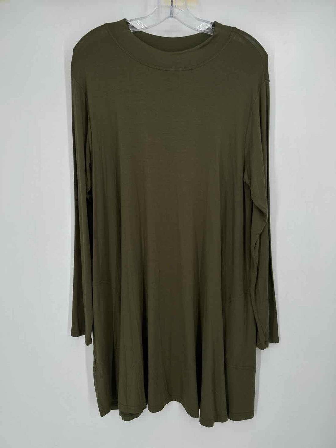 Yala Size XL Olive Green Long Sleeve Dress