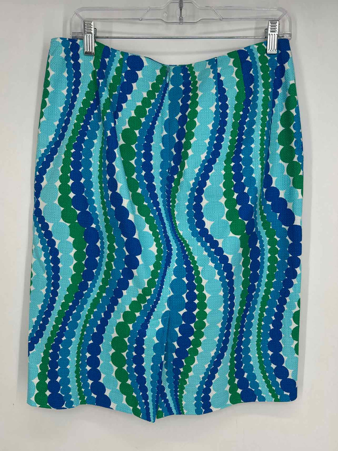 Talbots Size 10 Blue & Green Print Skirts