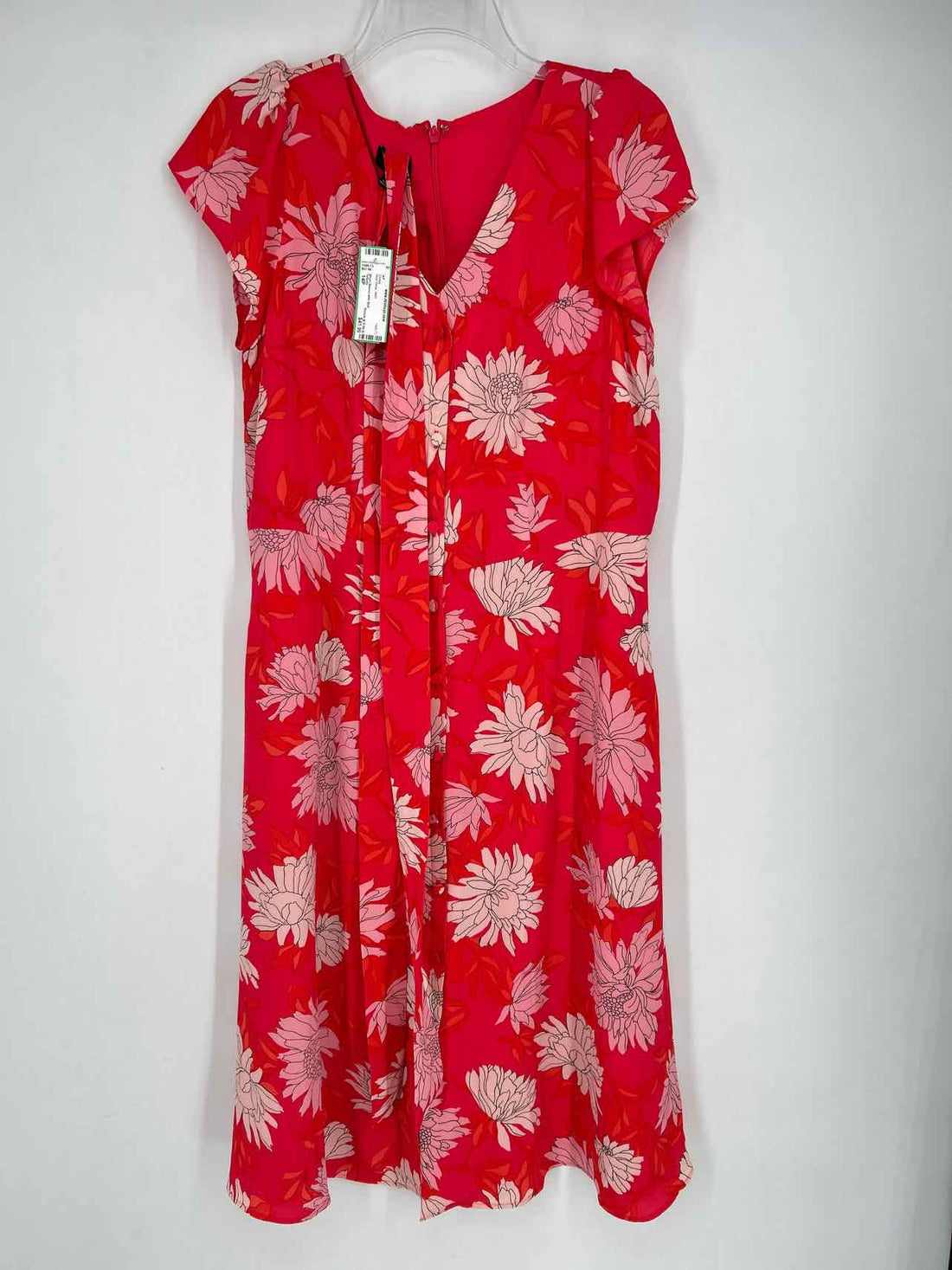 Talbots Size 14P Red Floral NWT Dress