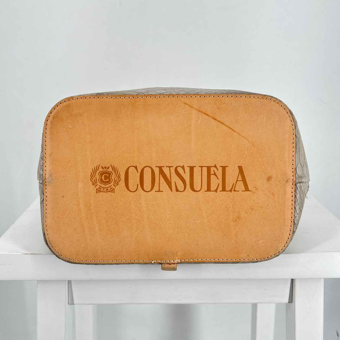 Consuela Tan Genuine Leather Pre Owned Satchel
