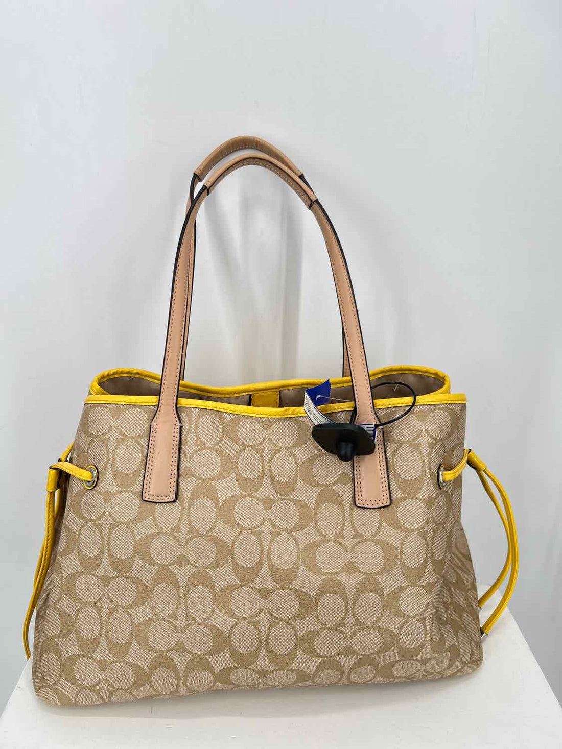 Coach Yellow Signature Leather Vintage Tote