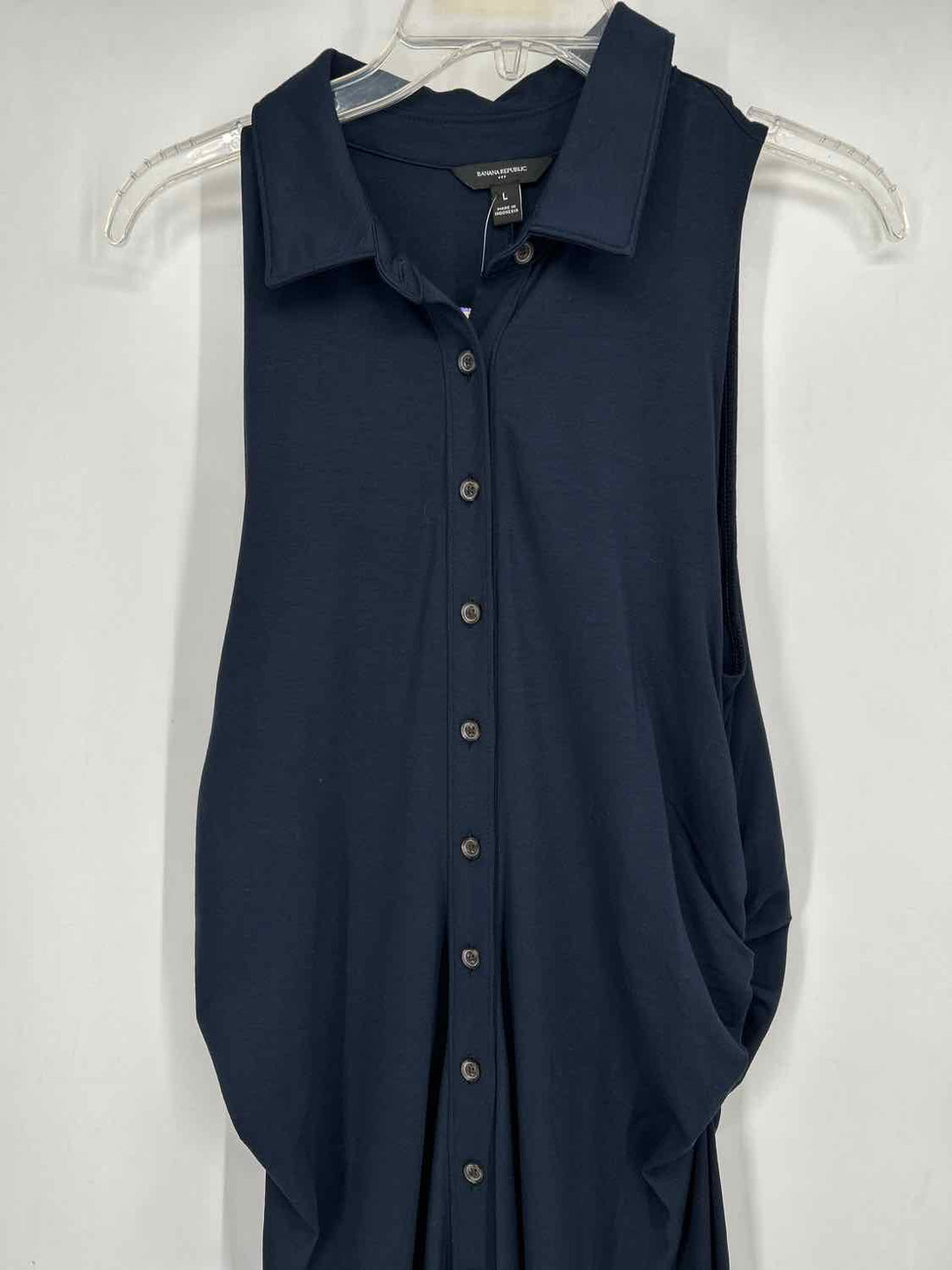 Banana Republic Size L Navy Sleeveless Dress