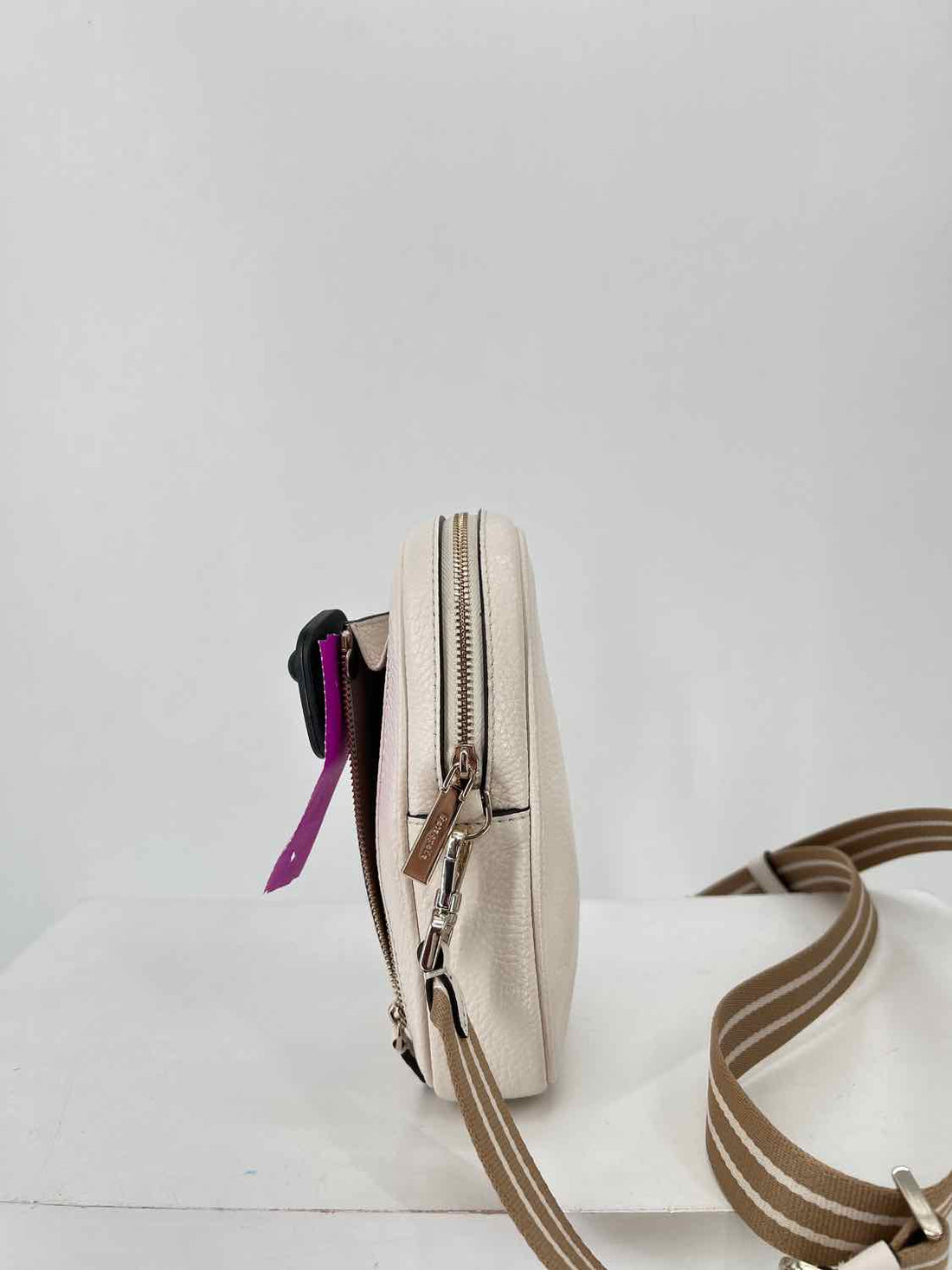 Kate Spade Ivory Pebbled Leather Pre Owned Crossbody