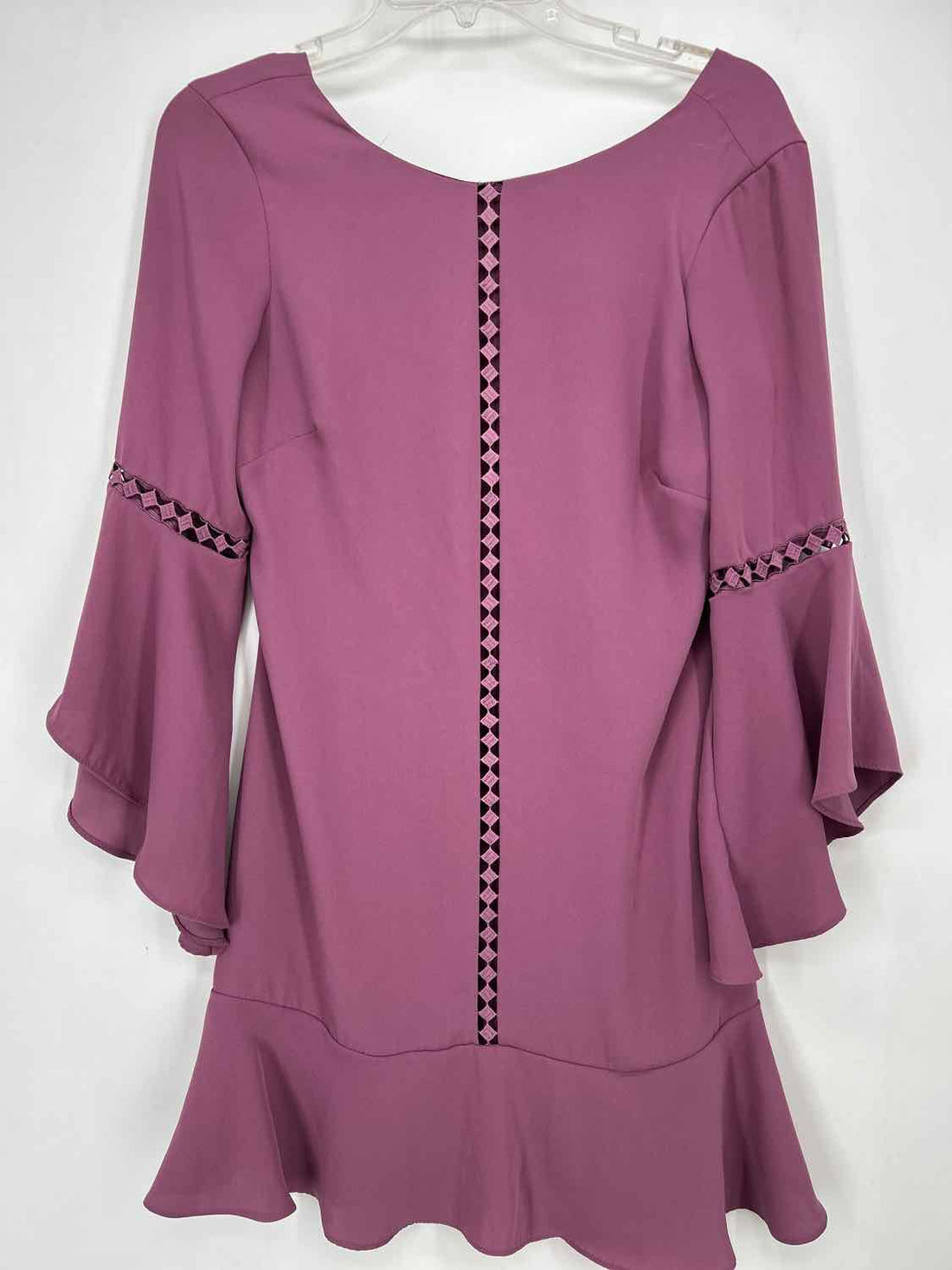 White House Black Market Size 2 Purple Long Sleeve Dress