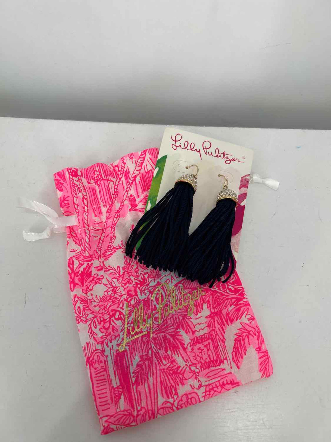 Lilly Pulitzer Tassel Navy Earrings
