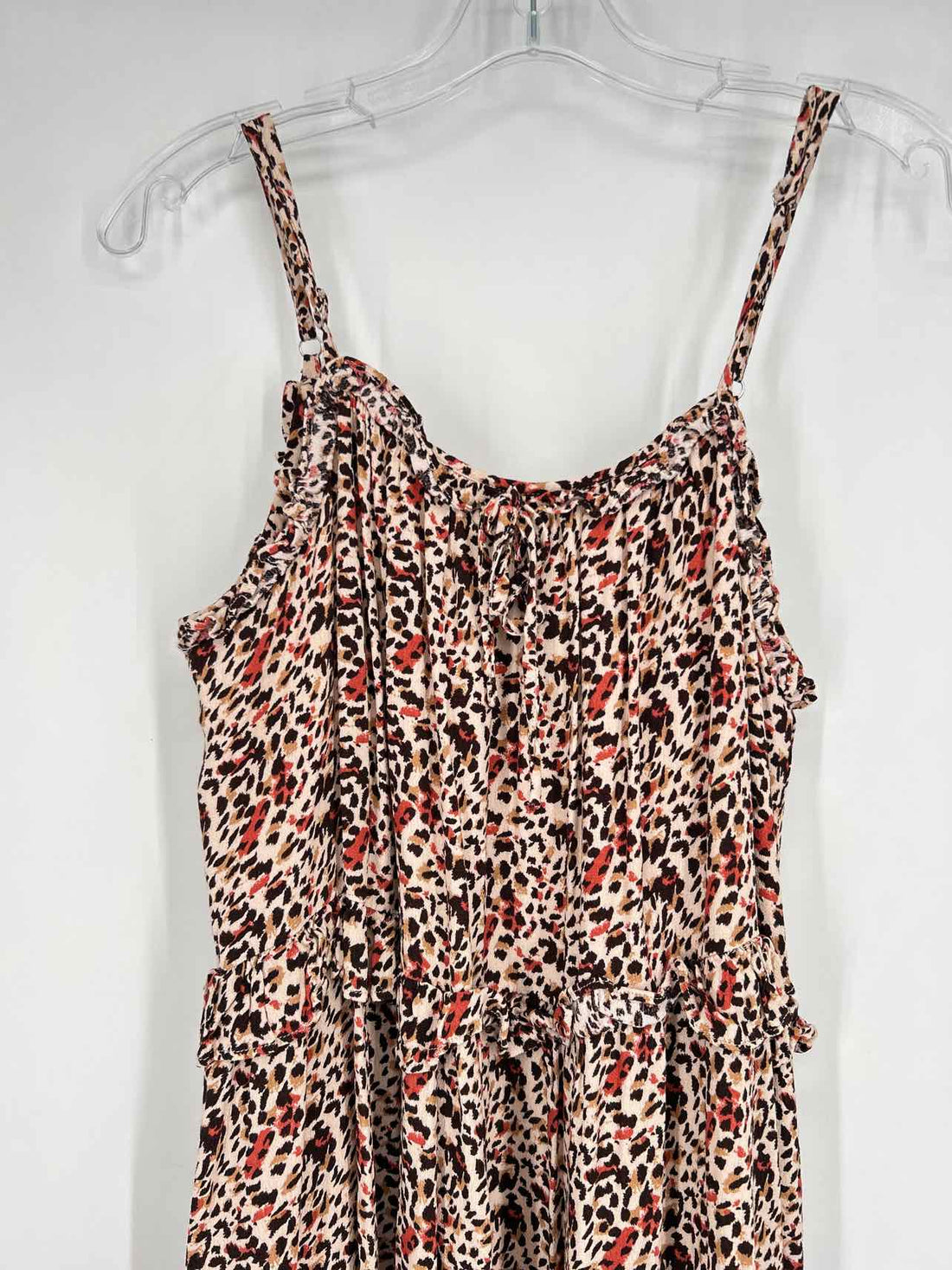 Gibson Latimer Size L Leopard Sleeveless Dress