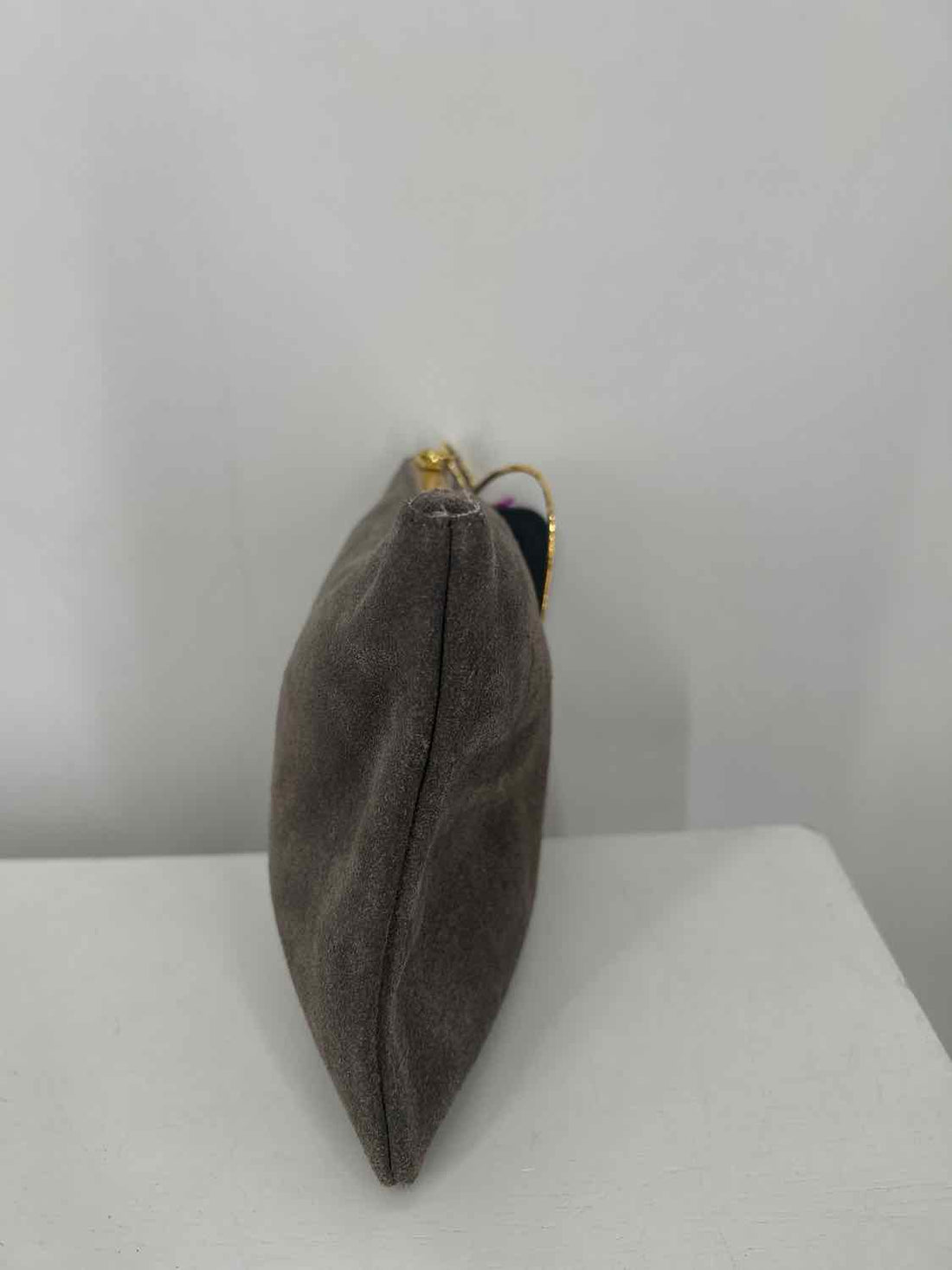Rebecca Norman Gray Suede NWT Clutch