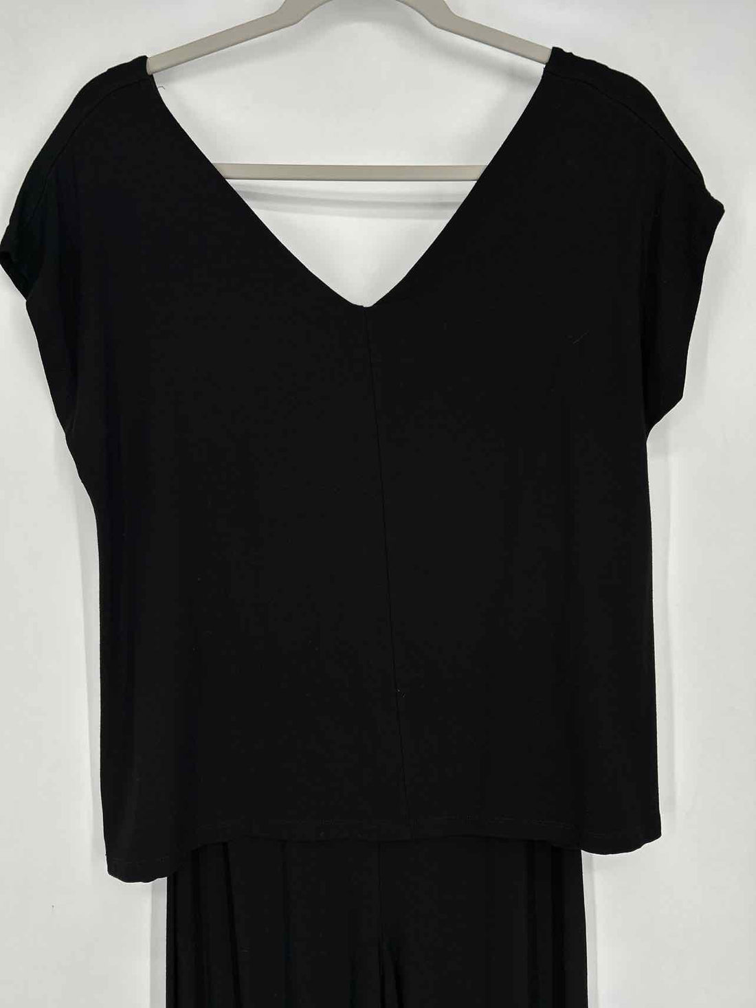 Lilla P Size M Black Short Sleeve Jumpsuit