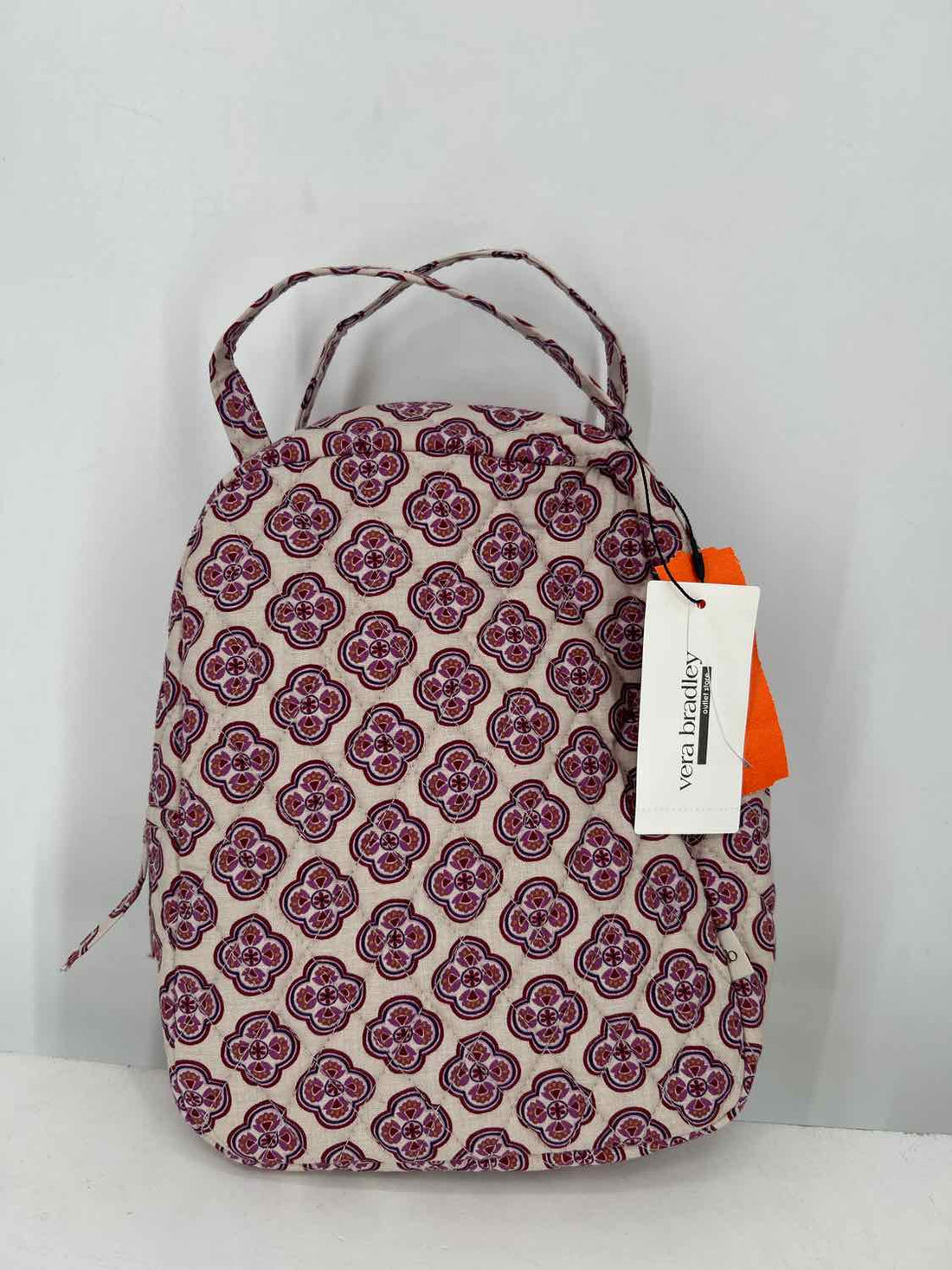 Vera Bradley Quilted Beige & Magenta Print NWT Misc.