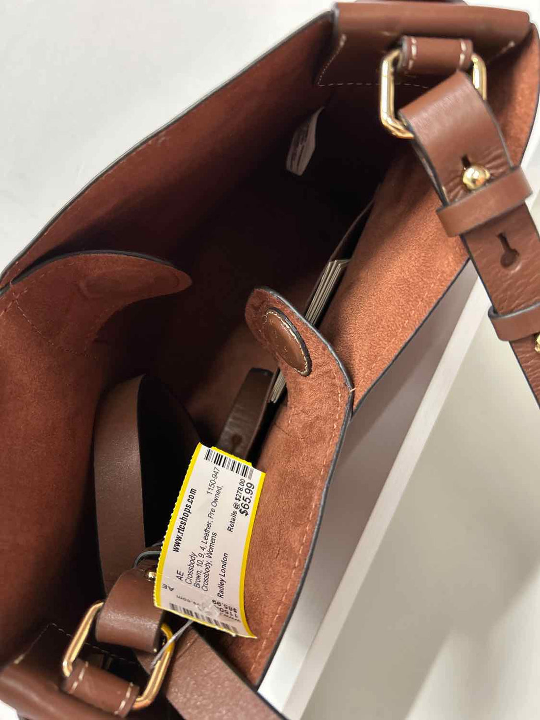 Radley London Brown Leather Pre Owned Crossbody