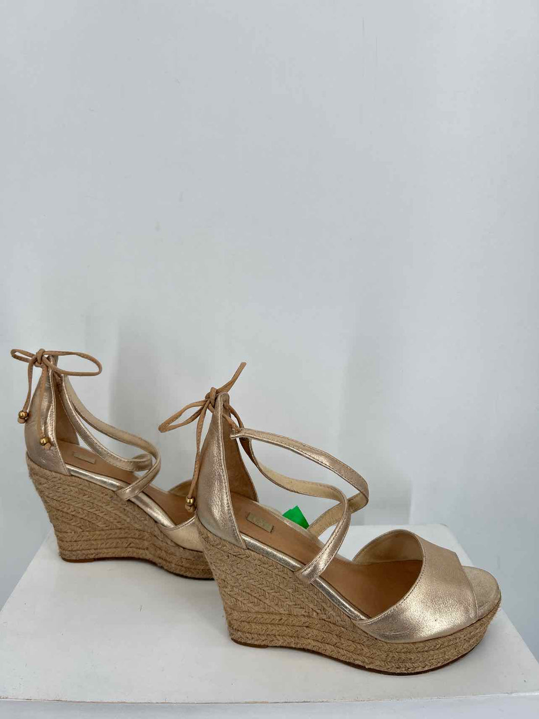 Ugg Women Size 9.5 Gold Espadrilles Wedges