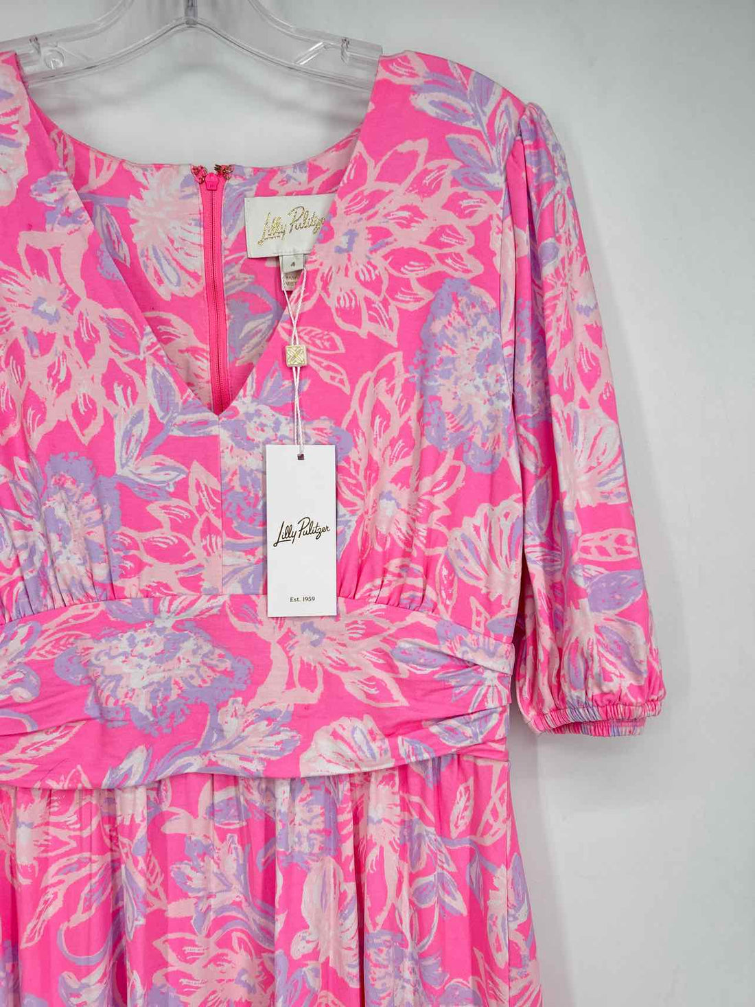 Lilly Pulitzer 4 Neon Pink Print NWT Lilly Pulitzer Dress