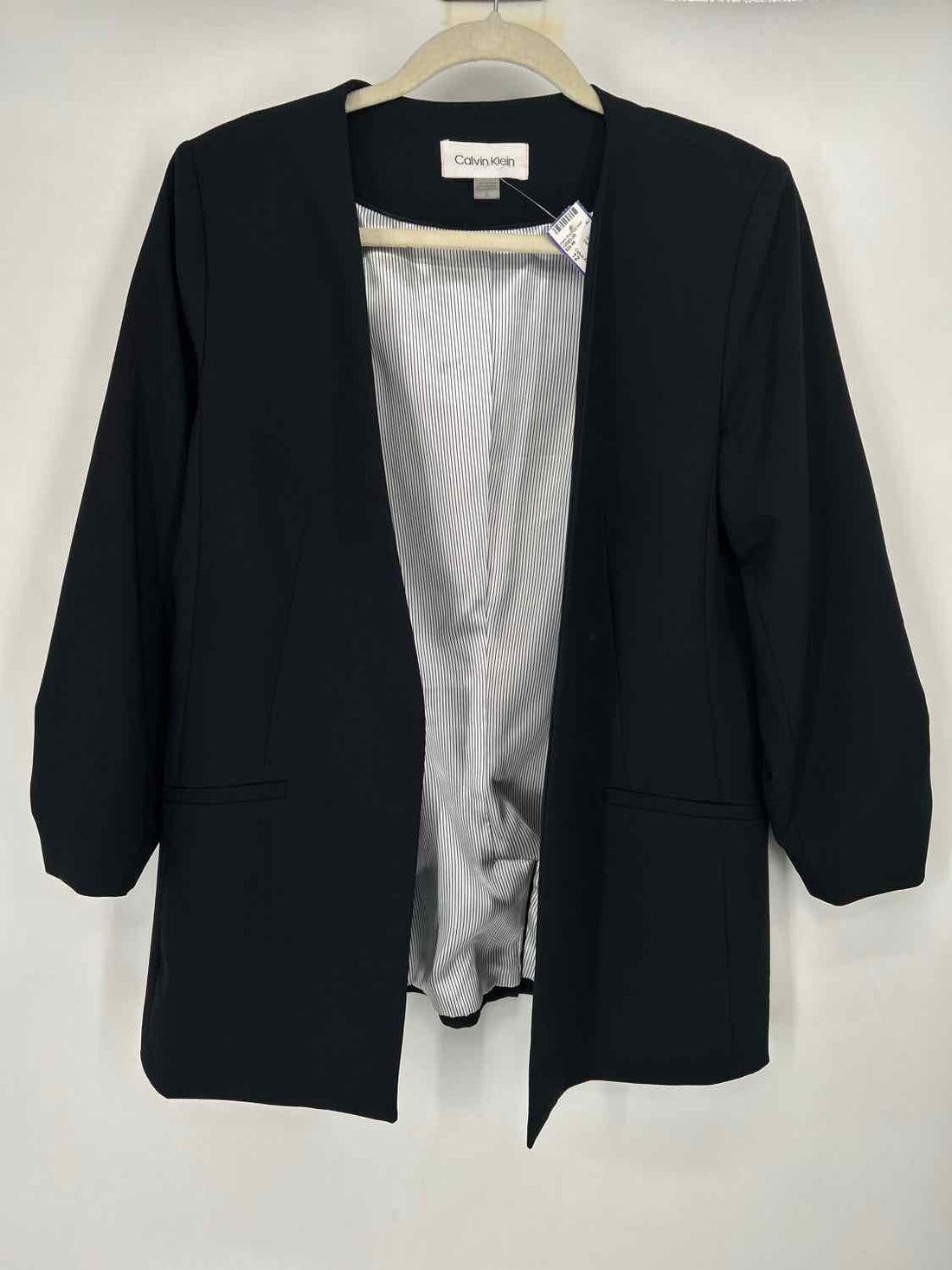 Calvin Klein Size 12 Dark Navy Blazer