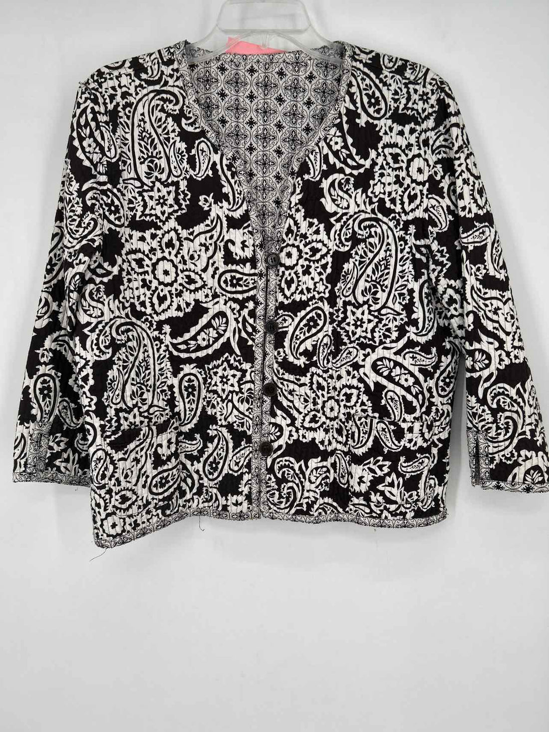 No Brand Name Size M Brown & White Reversible Jacket