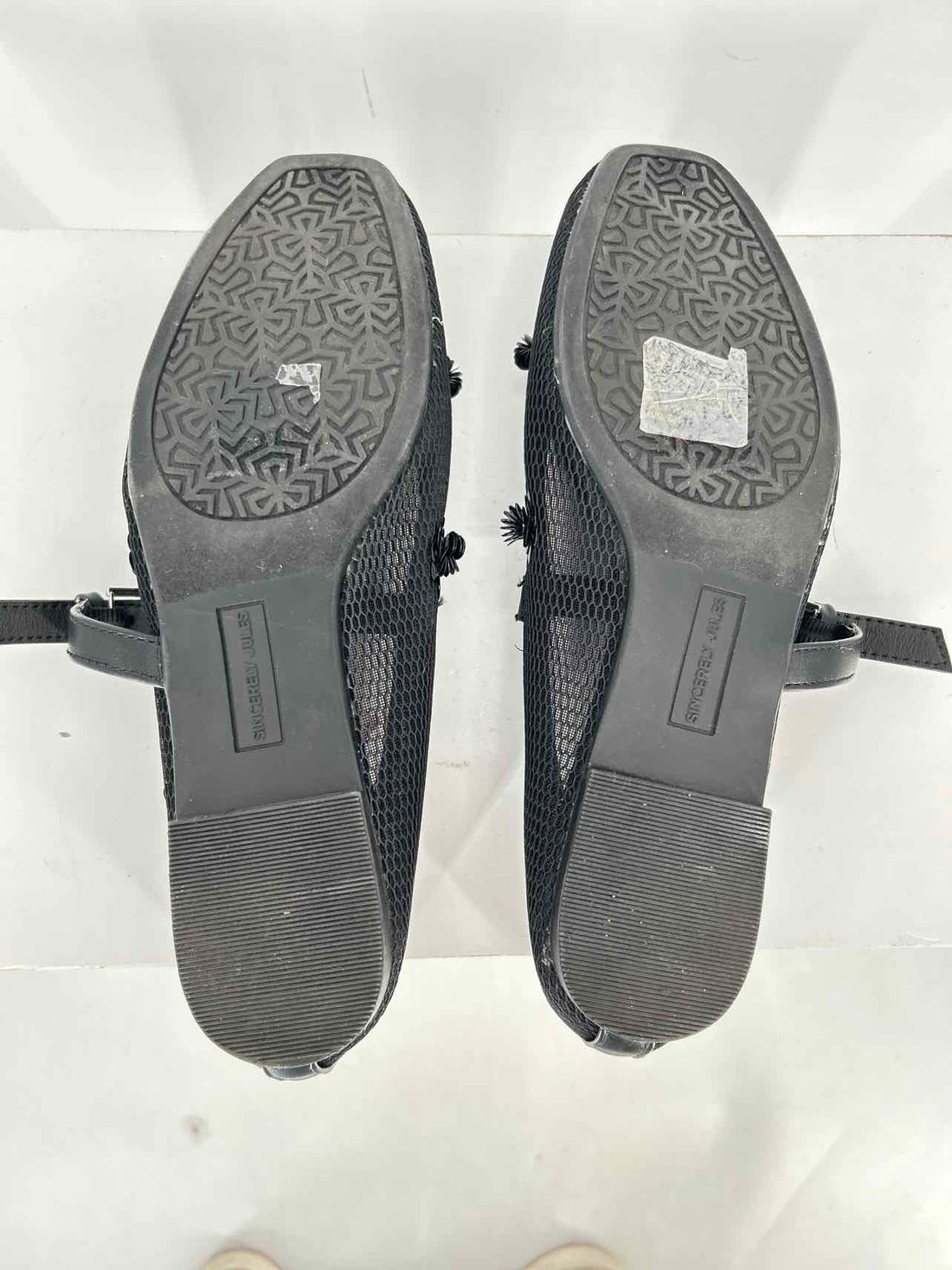 Sincerely Jules Women Size 8 Black Mesh Flats