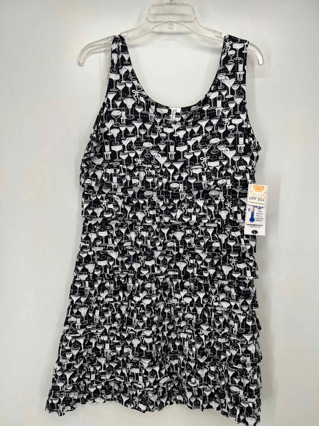 Lulu B L Black & White Print NWT Holiday