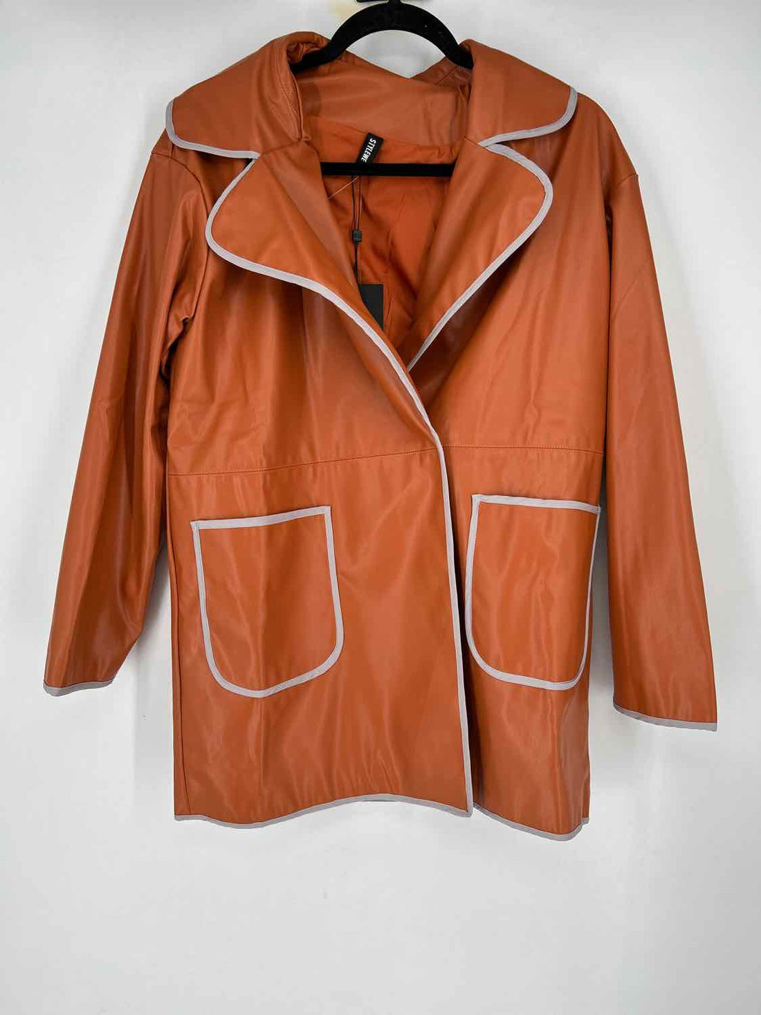 Stylewe Size S Brown Faux Leather NWT Jacket