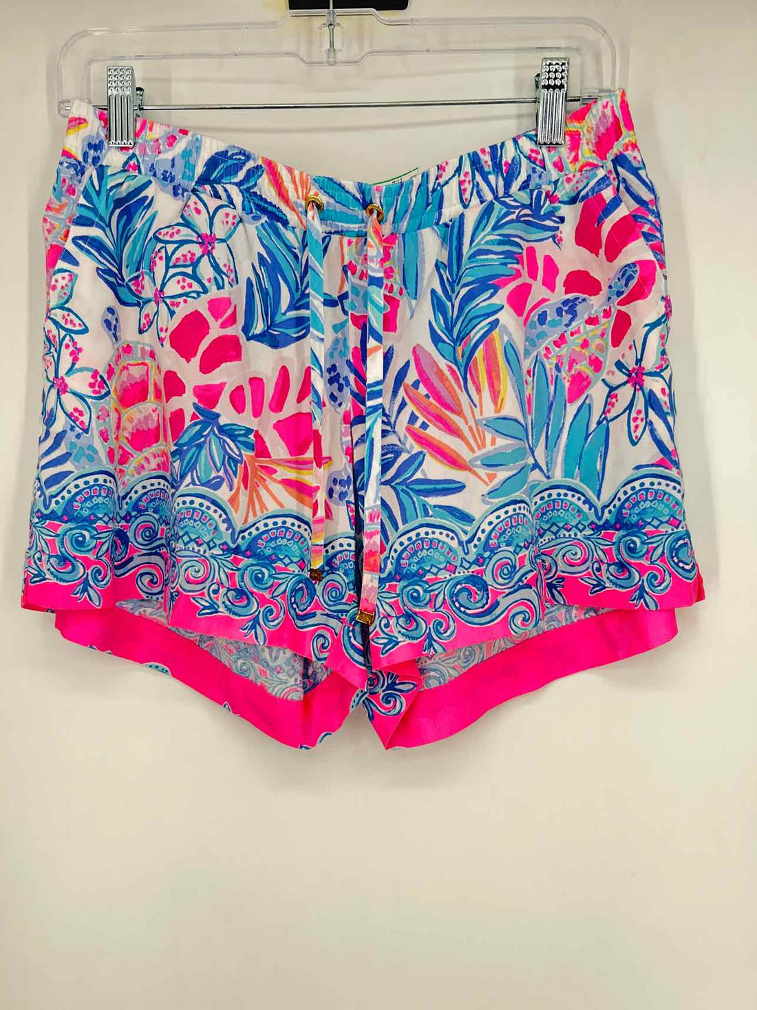 Lilly Pulitzer M White Blue & Pink Print Lilly Pulitzer Shorts