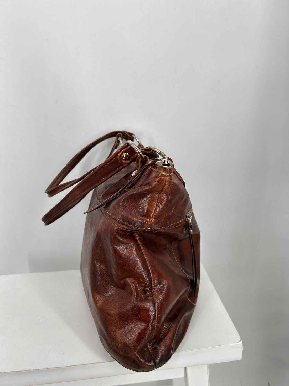 Coach Brown Genuine Leather Pre Owned Tote