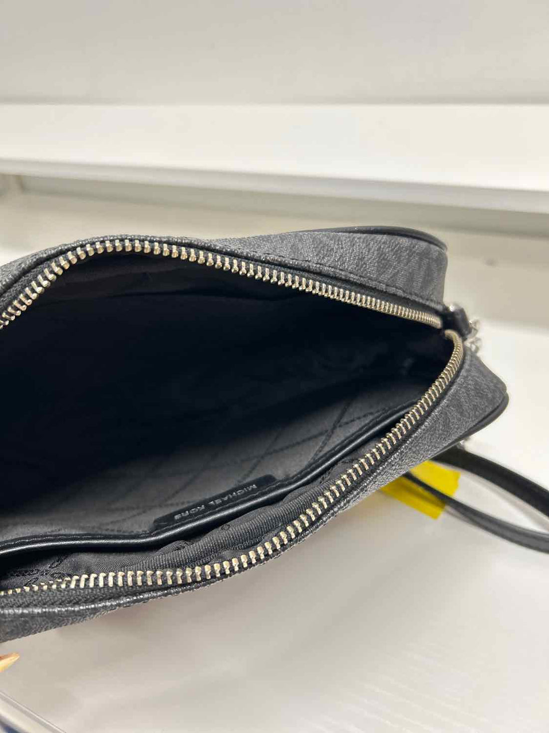 Michael Kors Black Signature Leather Pre Owned Crossbody