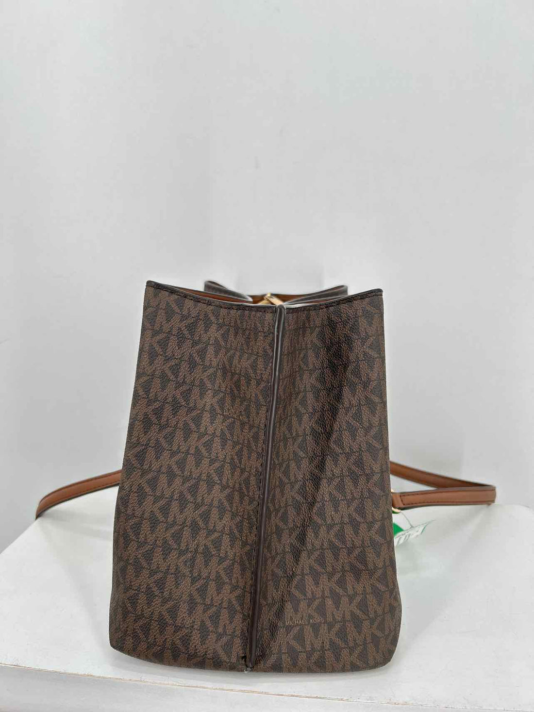 Michael Kors Brown Signature Coated Canvas Pre Owned Tote