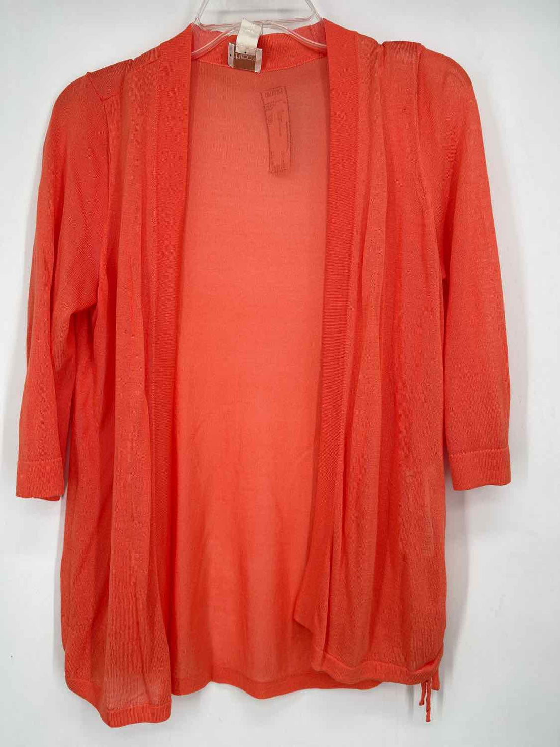 Chicos Size 1(M) Orange Cardigan
