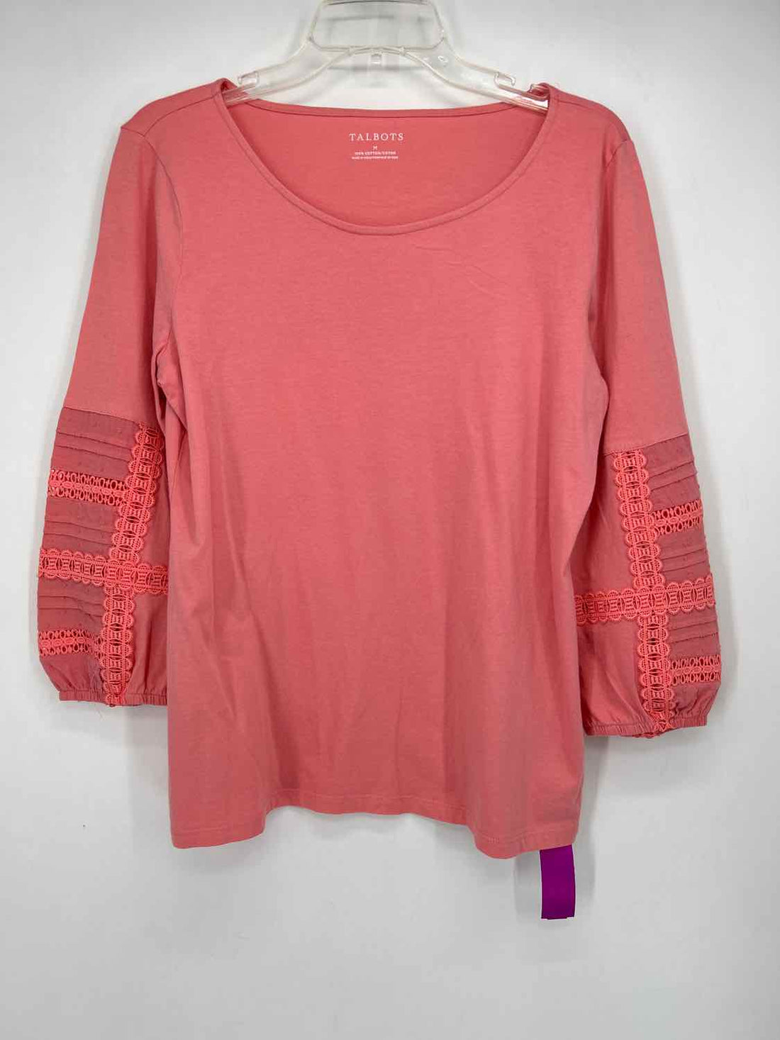 Talbots Size M Pink Long Sleeve