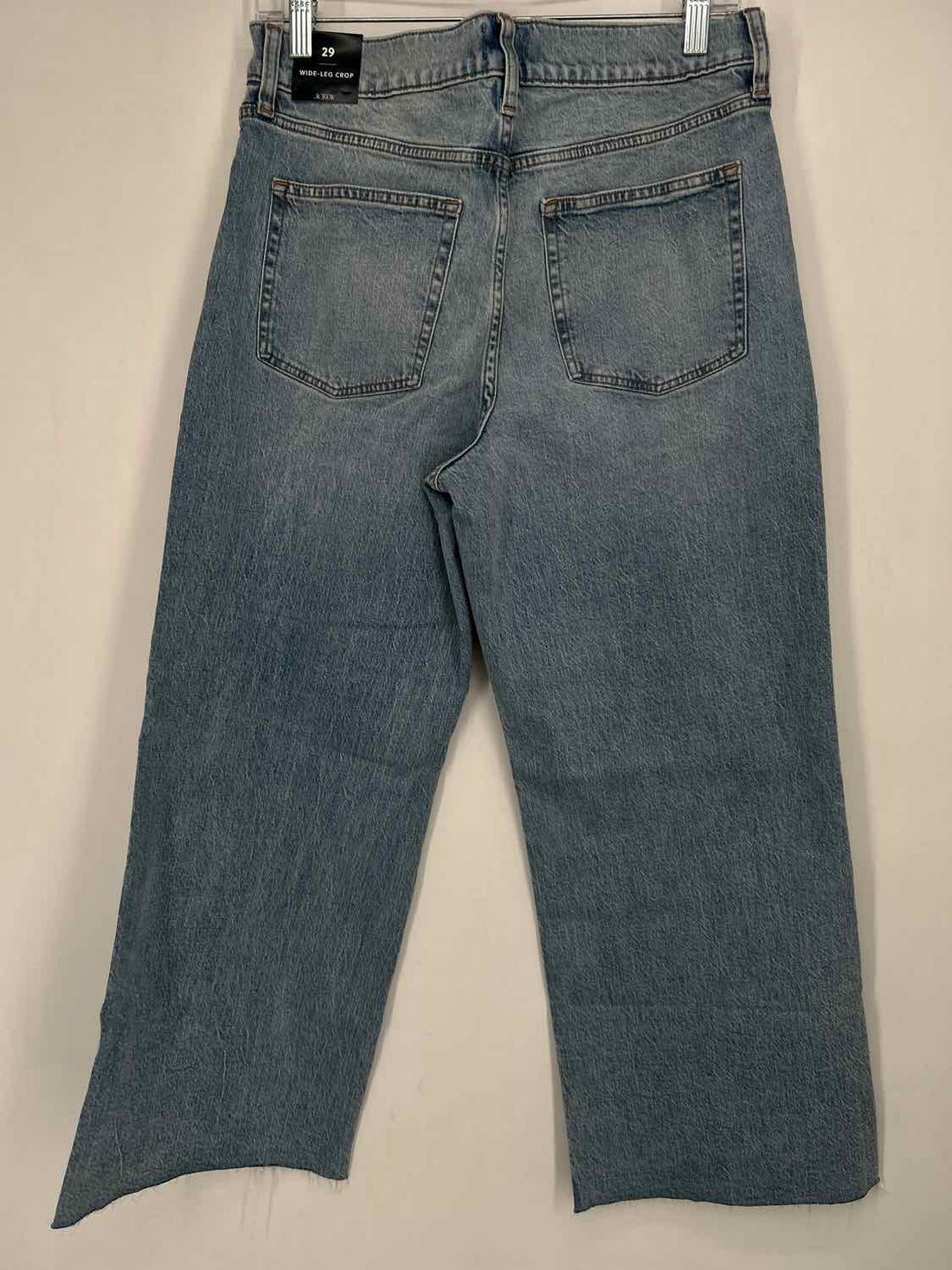 J CrewWide leg crop NWT Size 29 Medium Wash Denim Jeans