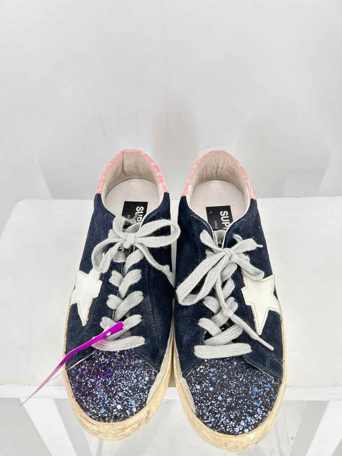 Golden Goose Women Size 38 Navy Sneakers