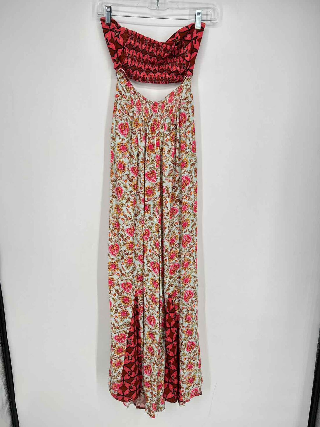 Free People Size XS Mint Floral Jumpsuit