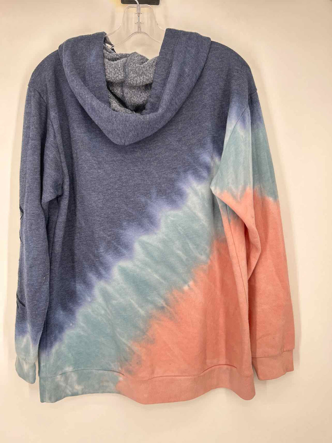 Pink Size S Navy Tie Dye Hoodie
