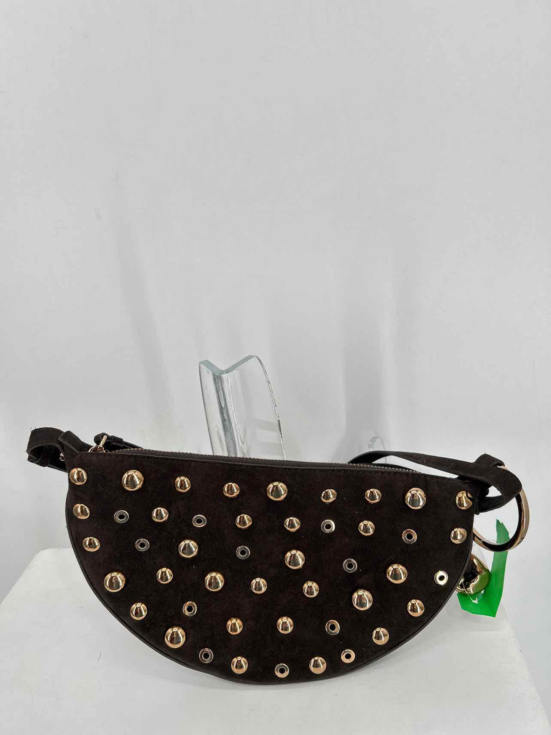 Zara Dark Brown Faux Leather Excellent Condition Shoulder