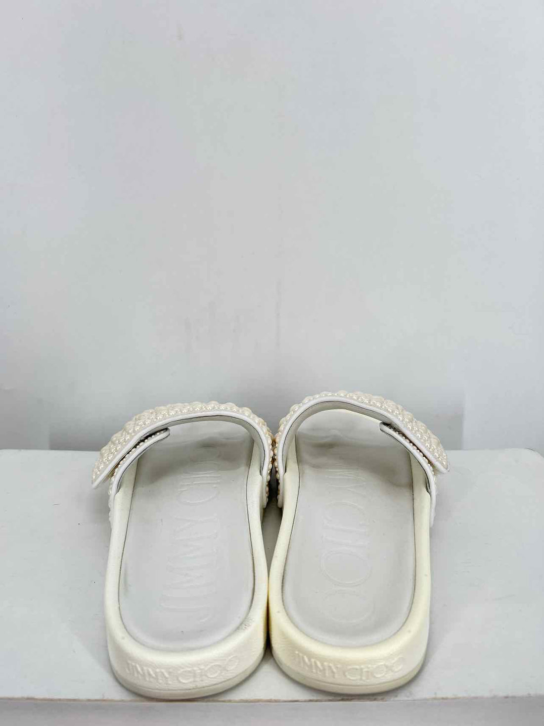 Jimmy Choo Women Size 39 White Slides