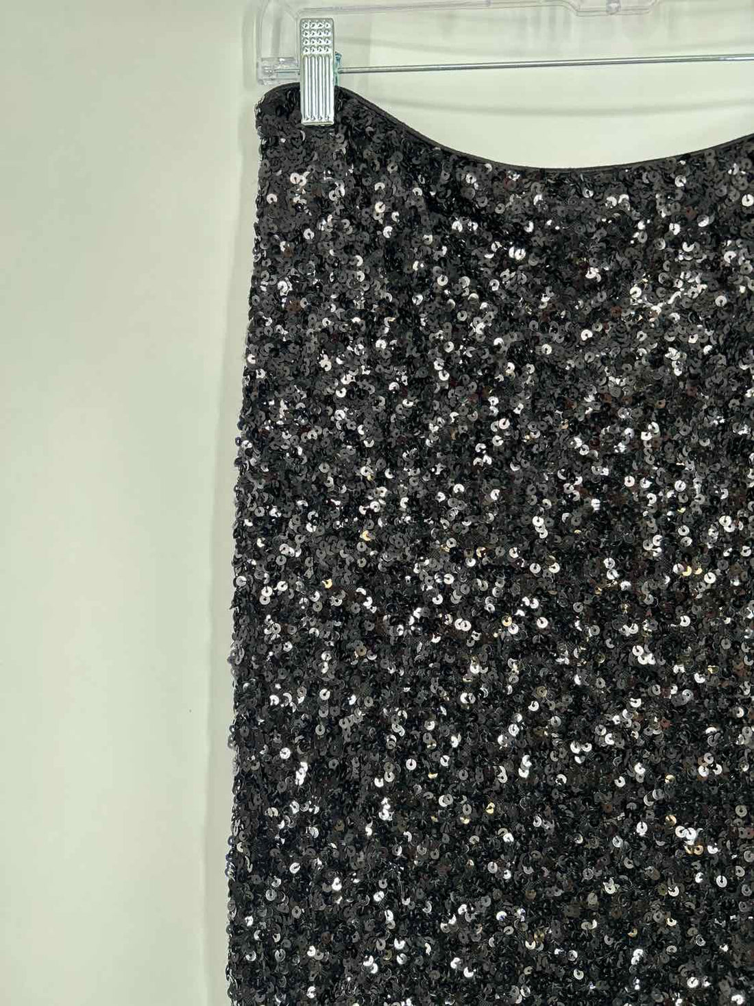 Aqua L Black Sequined Holiday
